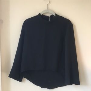 ZARA mock neck blouse